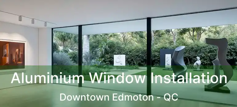  Aluminium Window Installation Downtown Edmoton - QC