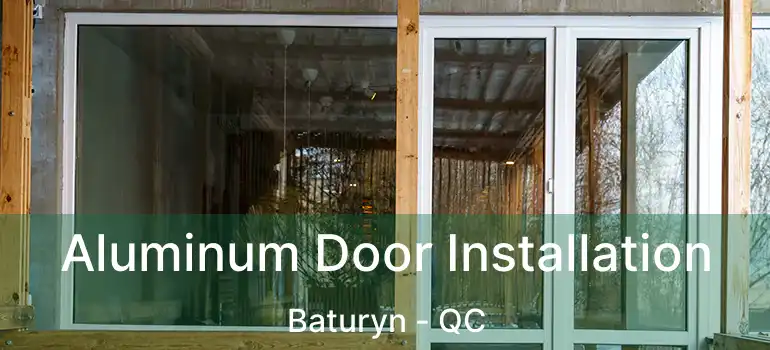  Aluminum Door Installation Baturyn - QC