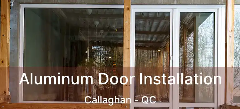  Aluminum Door Installation Callaghan - QC