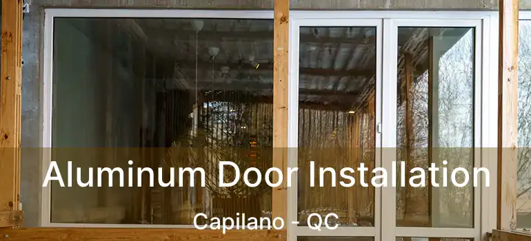  Aluminum Door Installation Capilano - QC