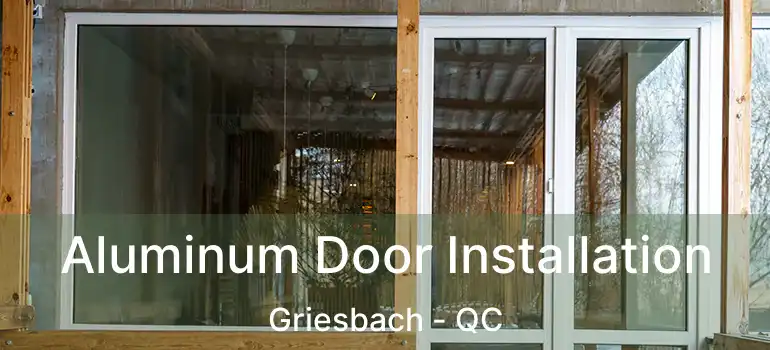  Aluminum Door Installation Griesbach - QC