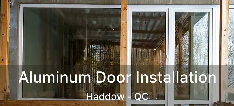 Aluminum Door Installation Haddow - QC