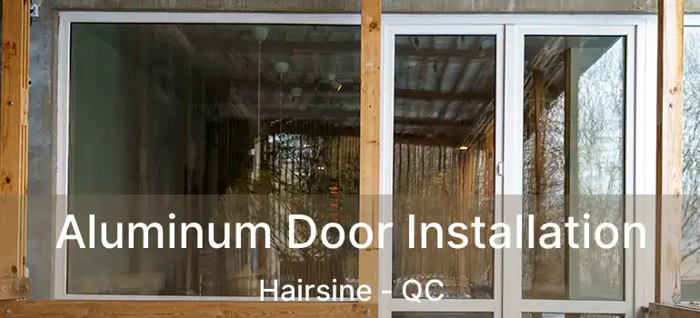  Aluminum Door Installation Hairsine - QC