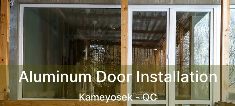  Aluminum Door Installation Kameyosek - QC