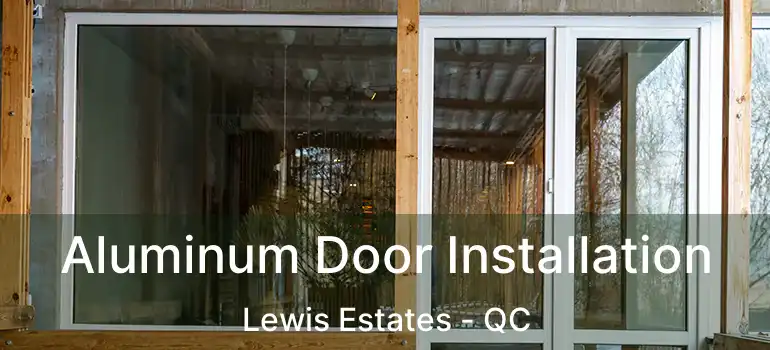  Aluminum Door Installation Lewis Estates - QC