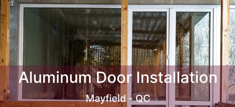  Aluminum Door Installation Mayfield - QC