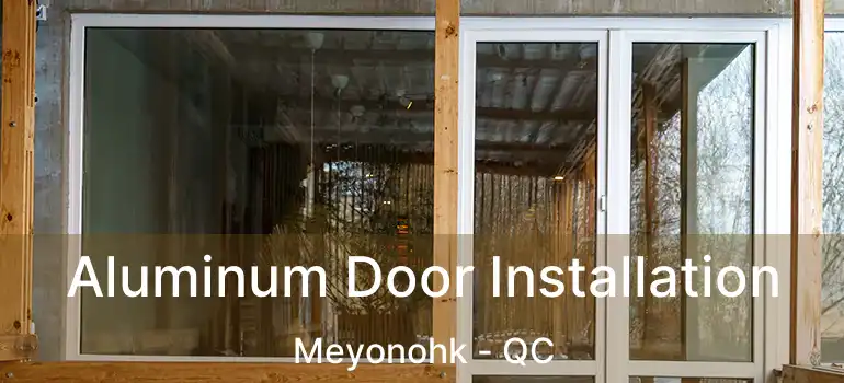  Aluminum Door Installation Meyonohk - QC