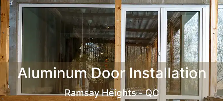  Aluminum Door Installation Ramsay Heights - QC