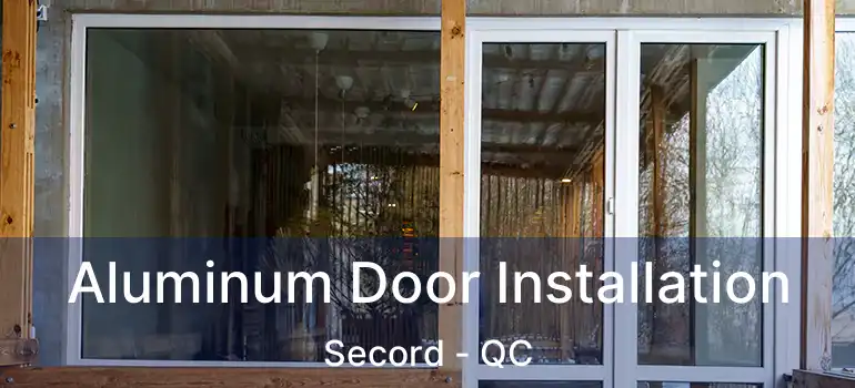  Aluminum Door Installation Secord - QC