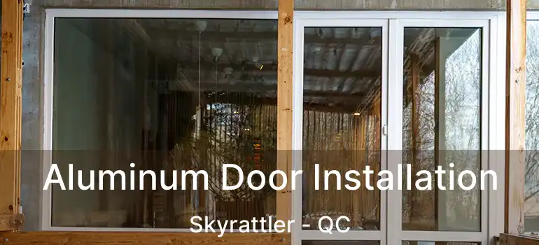  Aluminum Door Installation Skyrattler - QC