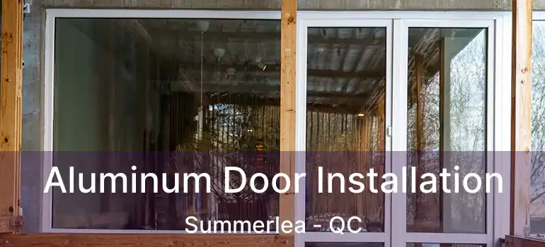  Aluminum Door Installation Summerlea - QC