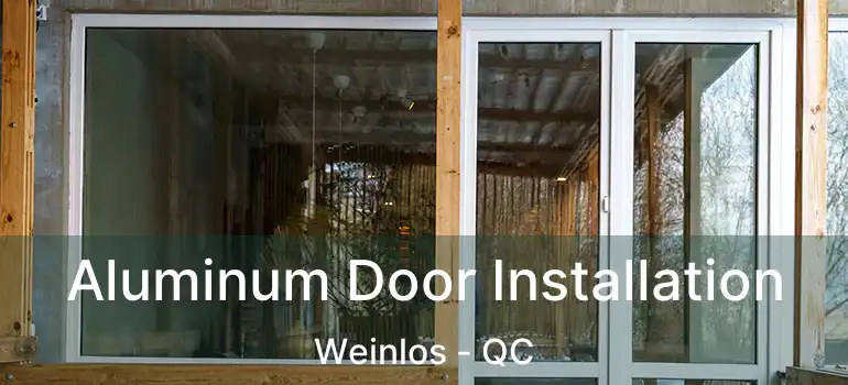  Aluminum Door Installation Weinlos - QC