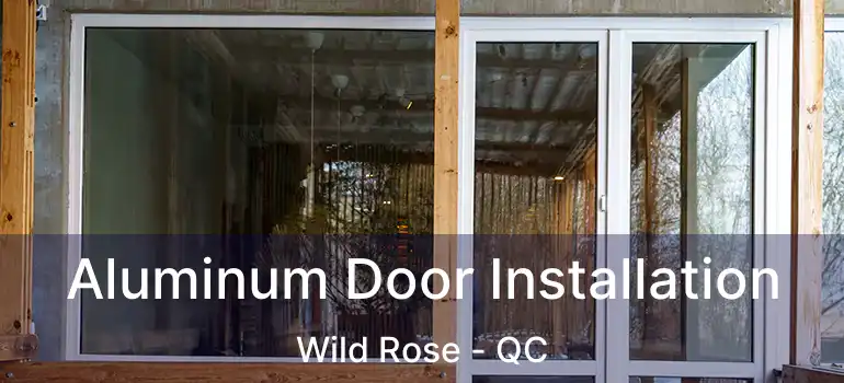  Aluminum Door Installation Wild Rose - QC