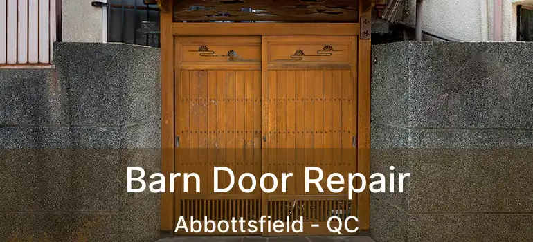  Barn Door Repair Abbottsfield - QC