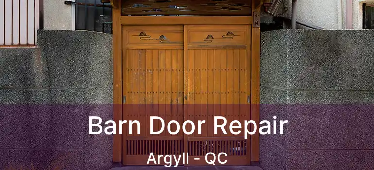  Barn Door Repair Argyll - QC
