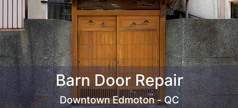  Barn Door Repair Downtown Edmoton - QC
