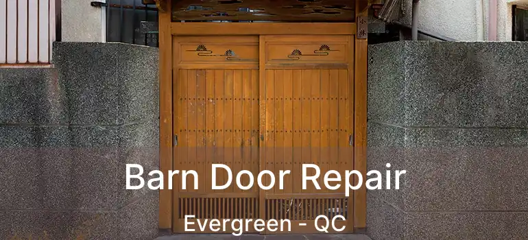  Barn Door Repair Evergreen - QC