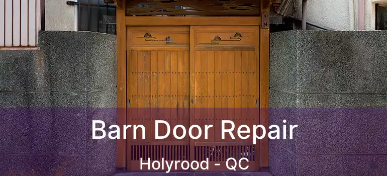  Barn Door Repair Holyrood - QC