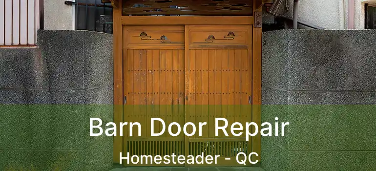  Barn Door Repair Homesteader - QC