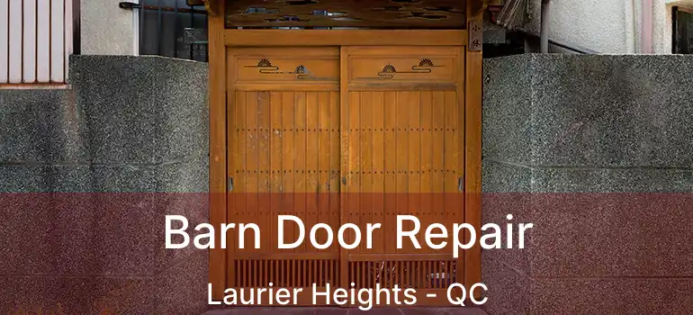  Barn Door Repair Laurier Heights - QC