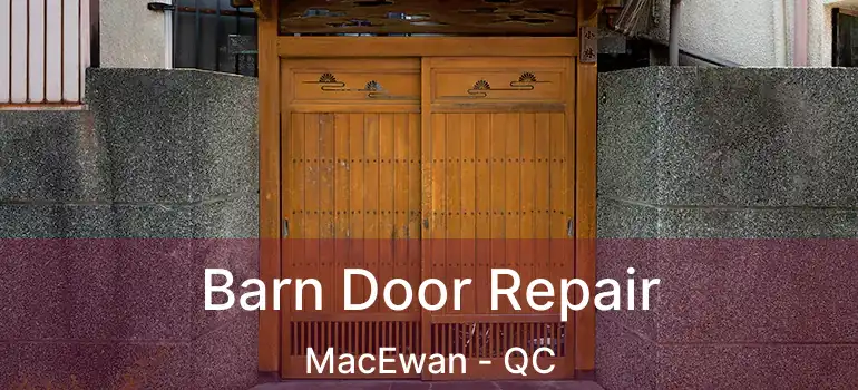  Barn Door Repair MacEwan - QC