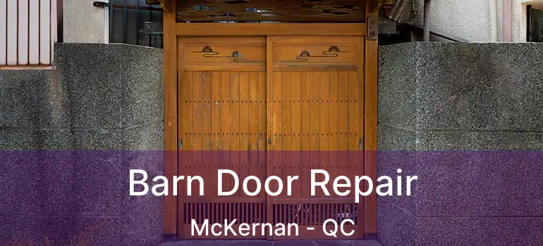  Barn Door Repair McKernan - QC