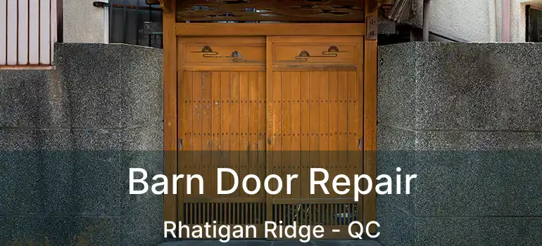  Barn Door Repair Rhatigan Ridge - QC