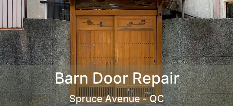  Barn Door Repair Spruce Avenue - QC