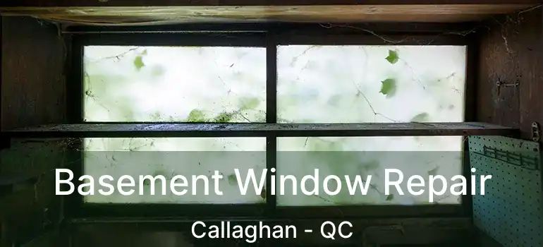  Basement Window Repair Callaghan - QC