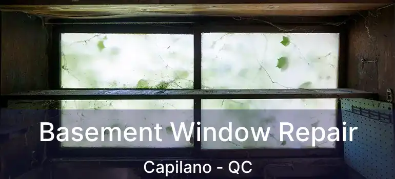  Basement Window Repair Capilano - QC