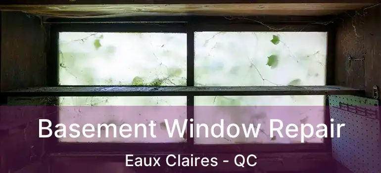  Basement Window Repair Eaux Claires - QC
