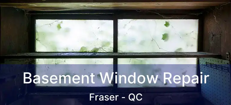  Basement Window Repair Fraser - QC