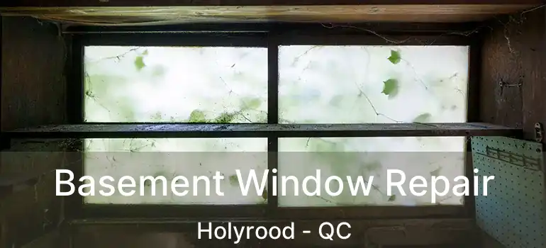  Basement Window Repair Holyrood - QC