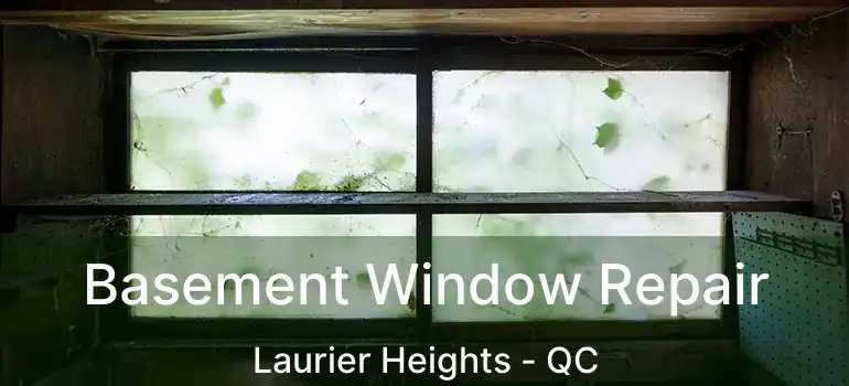  Basement Window Repair Laurier Heights - QC