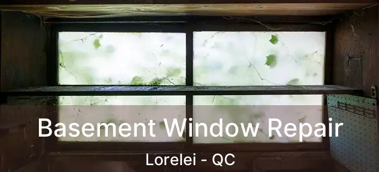  Basement Window Repair Lorelei - QC