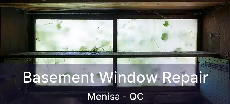  Basement Window Repair Menisa - QC