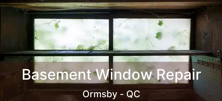  Basement Window Repair Ormsby - QC