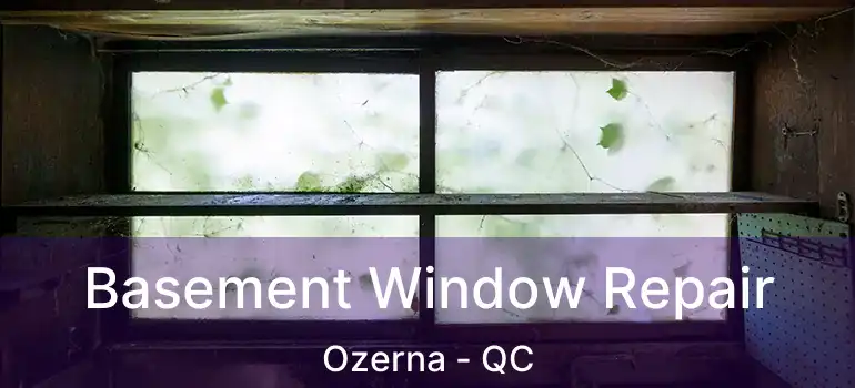 Basement Window Repair Ozerna - QC