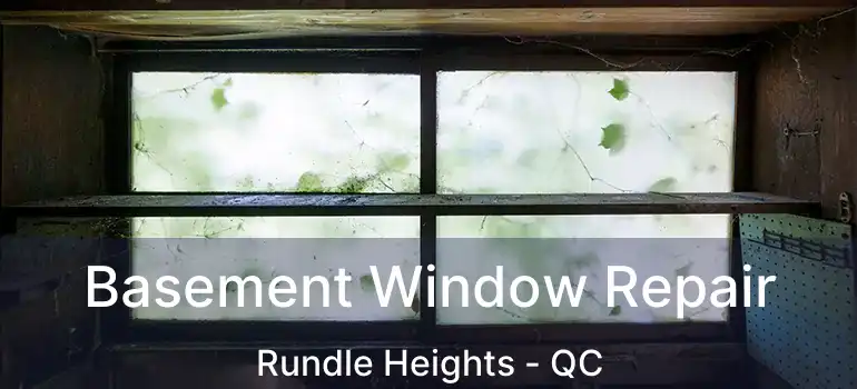  Basement Window Repair Rundle Heights - QC