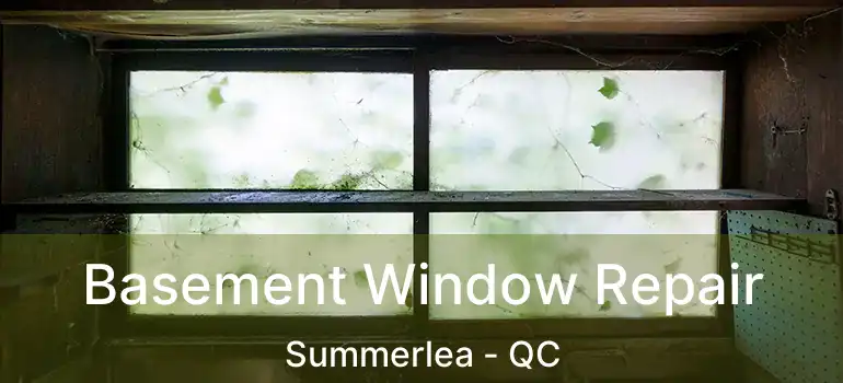  Basement Window Repair Summerlea - QC