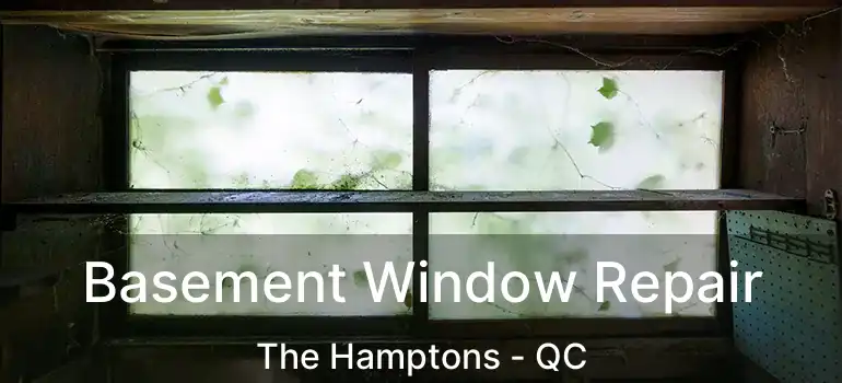  Basement Window Repair The Hamptons - QC
