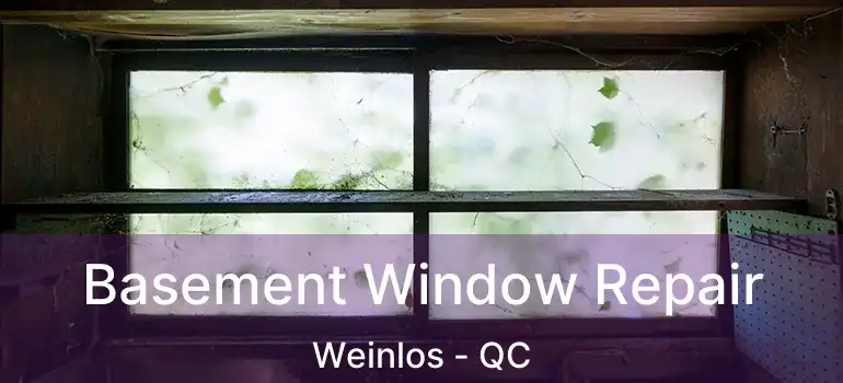  Basement Window Repair Weinlos - QC