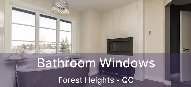  Bathroom Windows Forest Heights - QC