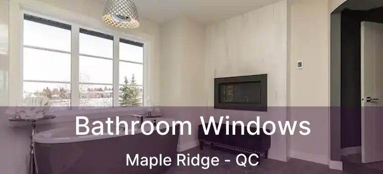  Bathroom Windows Maple Ridge - QC