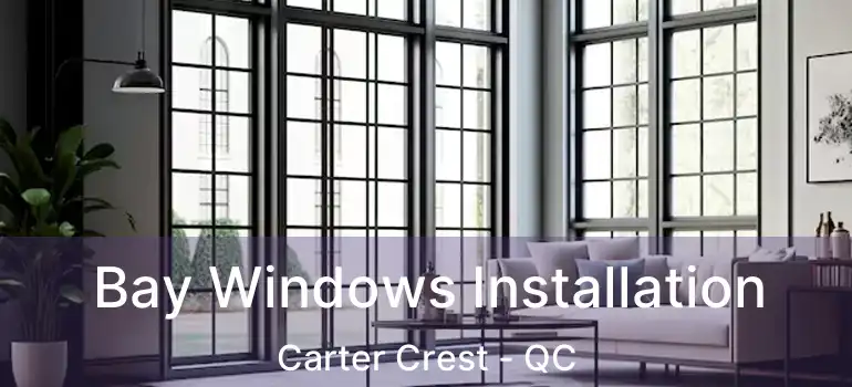  Bay Windows Installation Carter Crest - QC