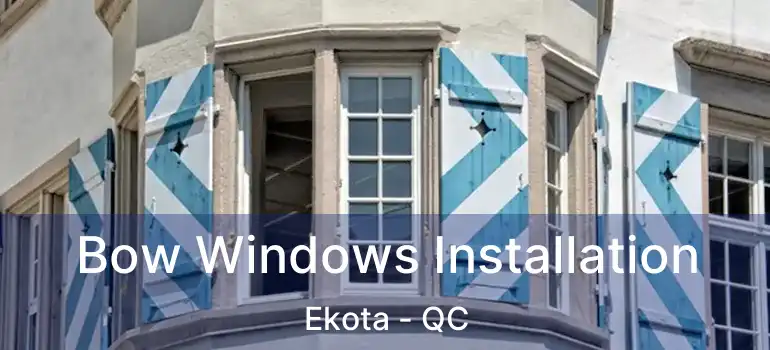  Bow Windows Installation Ekota - QC