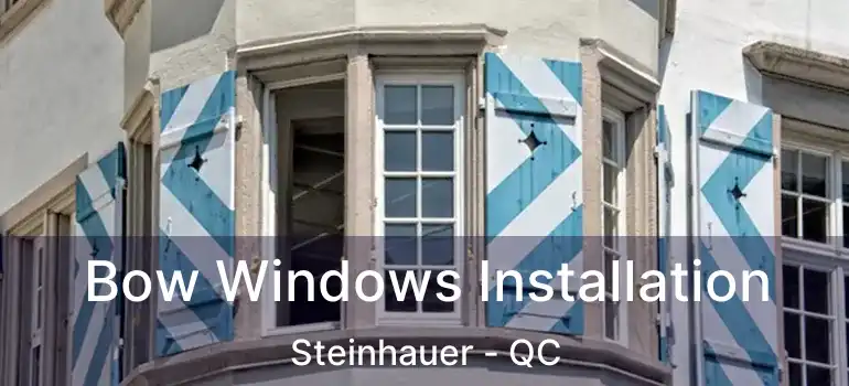  Bow Windows Installation Steinhauer - QC