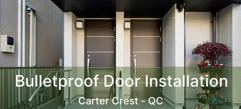  Bulletproof Door Installation Carter Crest - QC