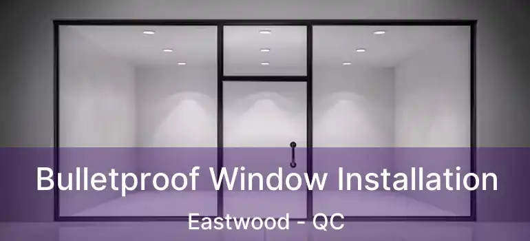  Bulletproof Window Installation Eastwood - QC