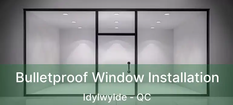  Bulletproof Window Installation Idylwylde - QC